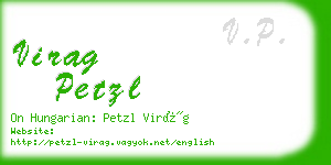 virag petzl business card